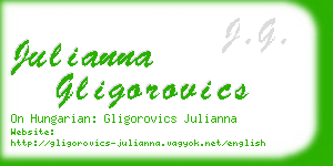 julianna gligorovics business card